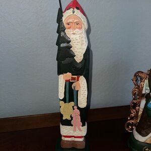 Vintage Collectible Carved Santa Figurine, 1801 Ireland